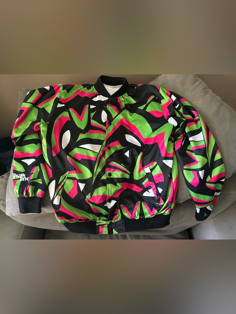 WWE The ultimate warrior chalkline all over print jacket! SOLD OUT